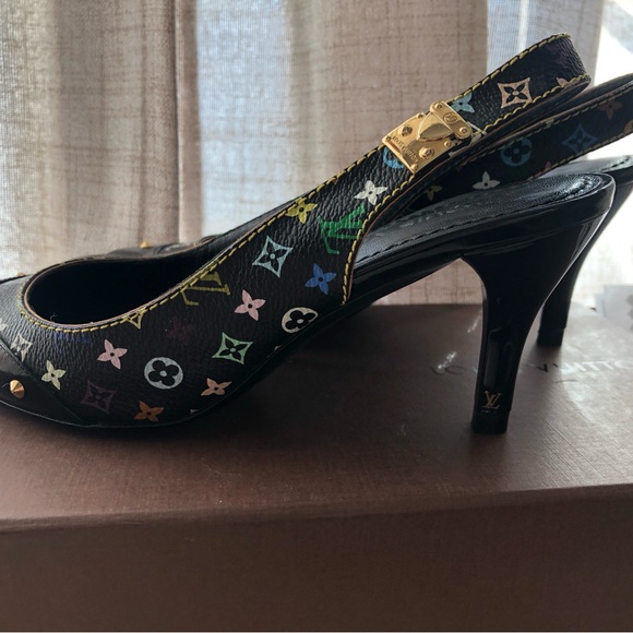 Louis Vuitton Black Sling Back Pumps 36 EU - Picture 1 of 2